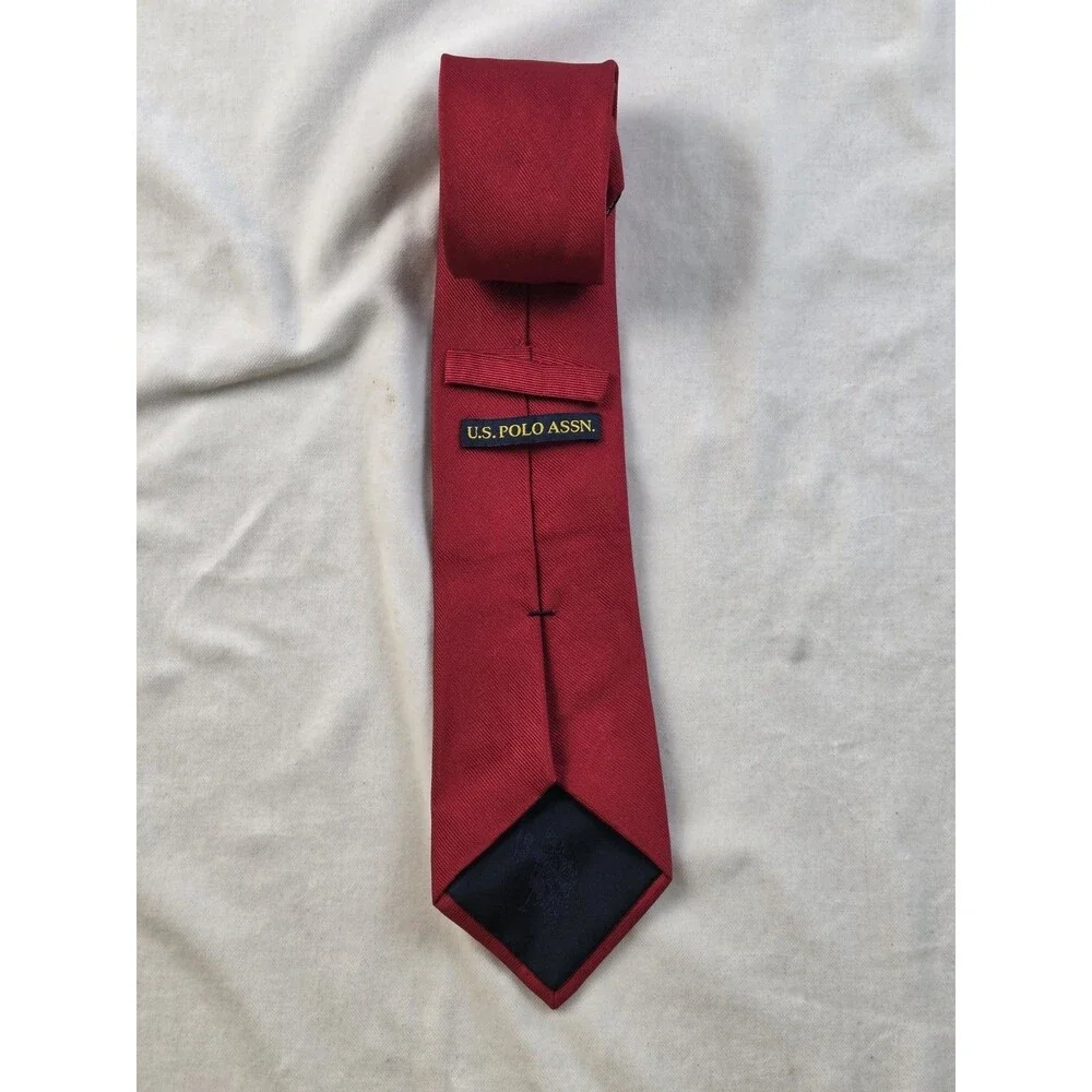 Solid Red Men's Necktie​ - Brand - U.S. POLO ASSN